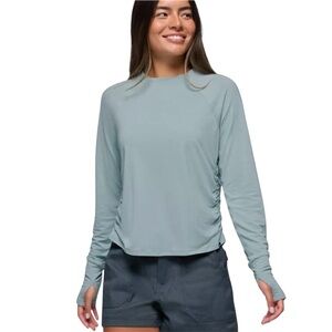Prana Sol Searcher Women’s Top XS Long Sleeve Crew T Shirt Athleisure Gorpcore